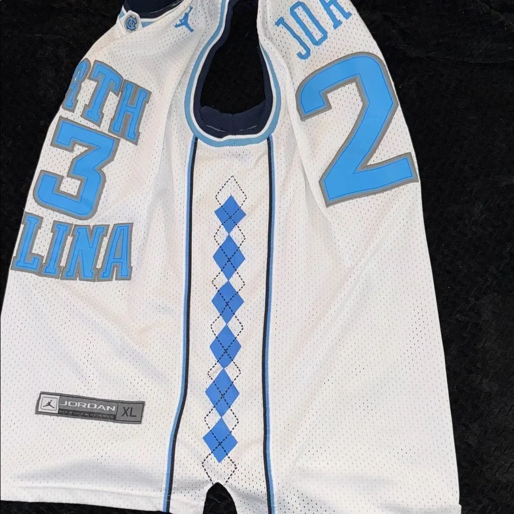 Jordan North Carolina Jersey - White and Blue